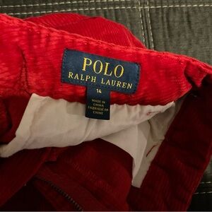 Polo by Ralph Lauren Kids Red Corduroy Pants